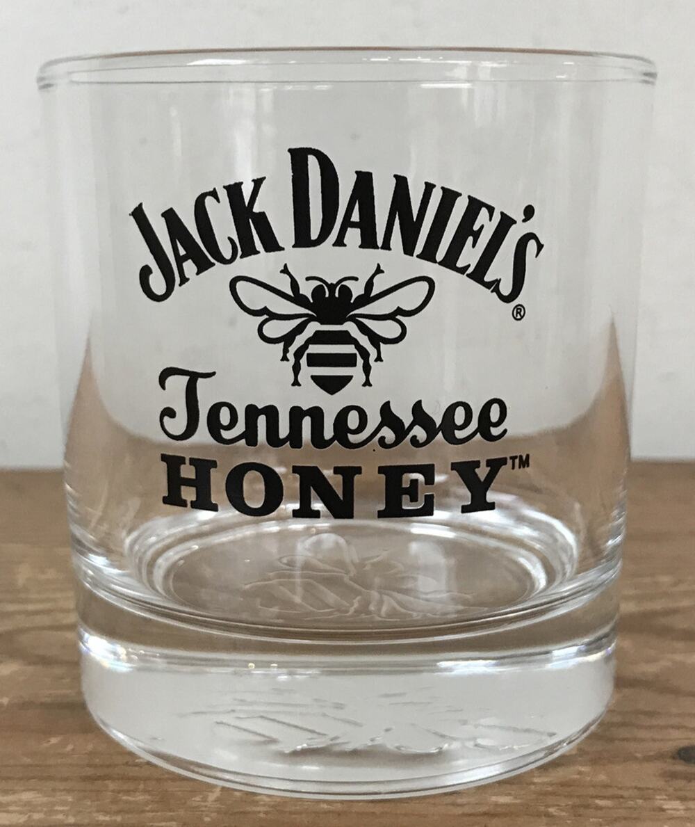 Vintage Style Jack Daniels Tennessee Honey Whiskey Rocks Glass 3.25"